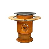 MOESTA-BBQ 19506 Bandit Fireplace - Feuerstellen-Grill, Corten-Stahl Feuertonne mit Rost, BBQ-Disk,... reibekuchen-image-Reibekuchen wie bei Oma &#8211; Rezept zum selbermachen