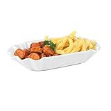 Holst Porzellan SL 117 Pommesschale 25 cm Pappoptik Snack Line, weiß, 25 x 13.5 x 4.5 cm knusprige süßkartoffel-pommes-image-Süßkartoffel-Pommes (knusprig) selber machen im Ofen