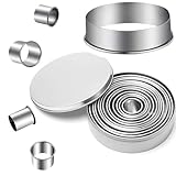 BGOBTY Ringe Keksformen Edelstahl,12 Stück Edelstahl Ausstechformen,Mini Rund Plätzchen... bifi carazza-image-BiFi Carazza &#8211; Mini-Pizzataschen selber machen