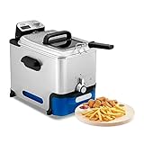 Tefal FR8040 Oleoclean Pro Inox & Design Fritteuse | 2300W | Kapazität 1,2 Kg | Herausnehmbarer... knusprige süßkartoffel-pommes-image-Süßkartoffel-Pommes (knusprig) selber machen im Ofen