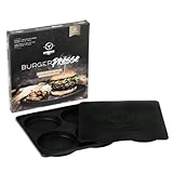 MOESTA-BBQ 10361 - BurgerPresse No. 1-4-Fach Hamburgerpresse aus Silikon für Burger-Patties bis 125... hamburgerbrötchen-image-Hamburgerbrötchen &#8211; die perfekten Brioche Burger Buns
