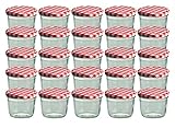CapCro 25er Set Sturzglas 230 ml Marmeladenglas Einmachglas Einweckglas to 82 rot Karierter Deckel eingelegte jalapenos-image-Eingelegte Jalapenos &#8211; Chilis selber einlegen