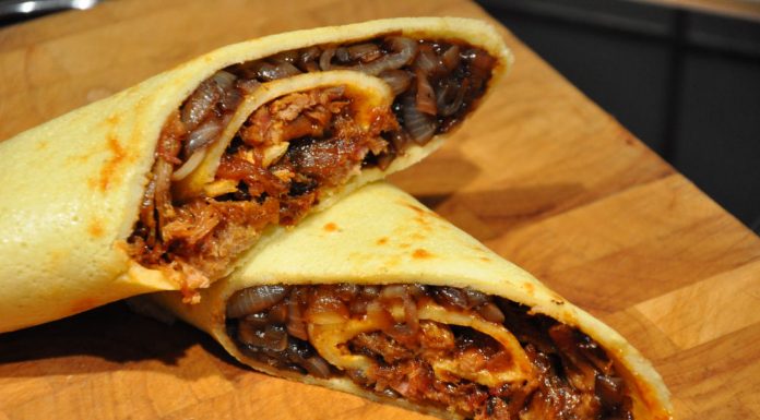 Pulled Pork Pfannkuchenwrap