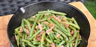 Speckbohnen vom Grill