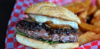 Burger Birne Gorgonzola