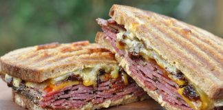 Pastrami Bacon Jam Sandwich