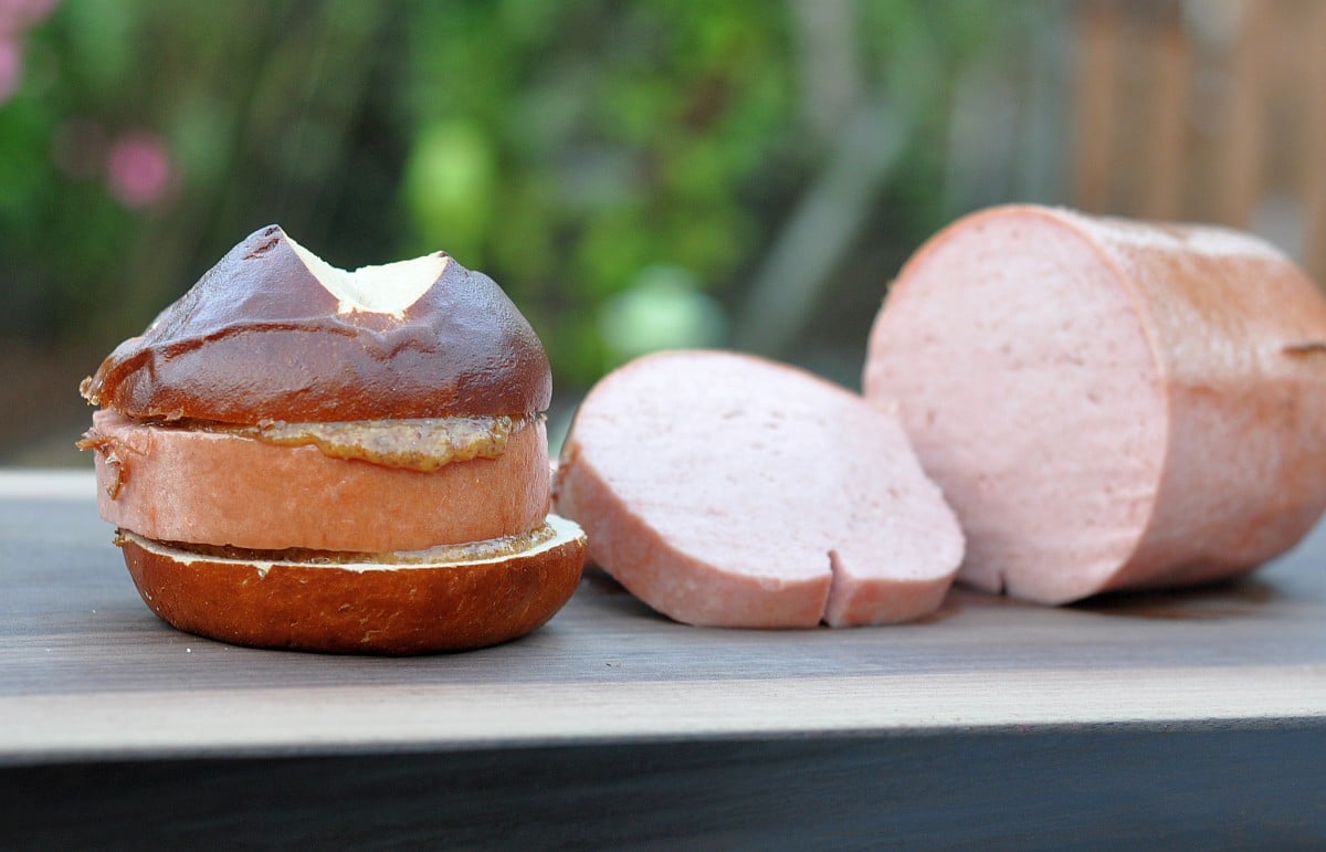 Leberkäse vom Grill