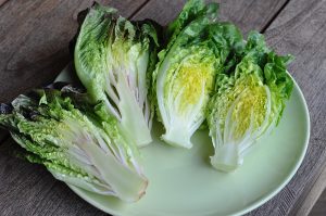 Gegrillter Salat Romana Salatherzen 02