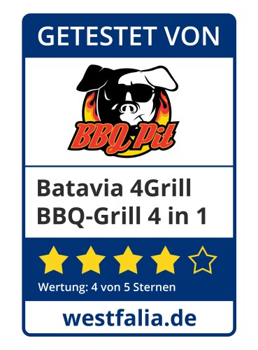 Batavia BBQ-Grill BBQPit-Testsiegel