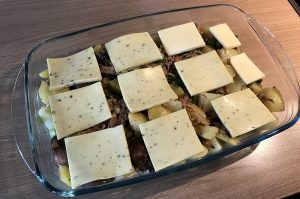 Pulled Pork Auflauf Kartoffeln Raclette Kaese 02