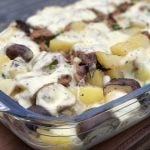 Pulled Pork Auflauf mit Kartoffeln und Raclette-Käse