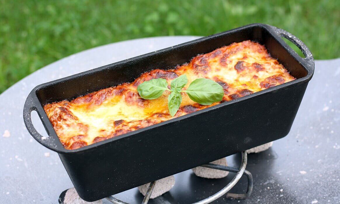 Lasagane aus der petromax kastenform