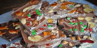 Selbstgemachte Schokolade