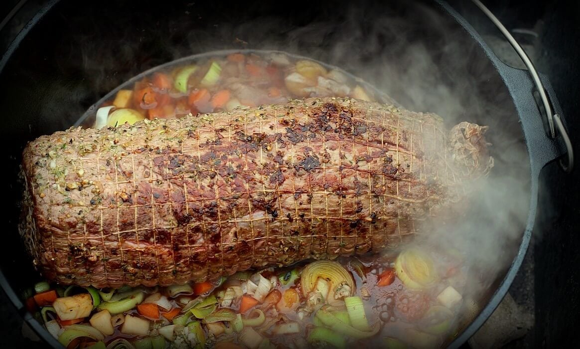 Rindernacken aus dem Dutch Oven