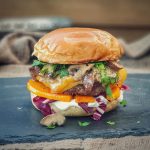 Burger mit Kürbis