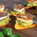 Jakobsmuschel-Guacamole-Fingerfood