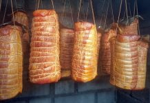 Geräucherter Schweinelachs
