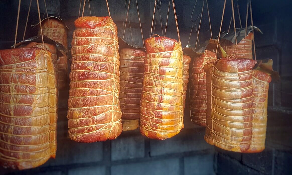 Geräucherter Schweinelachs
