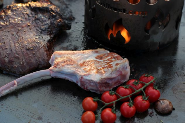 XXL Feuerplatte Grillrost com 100cm Durchmesser 14