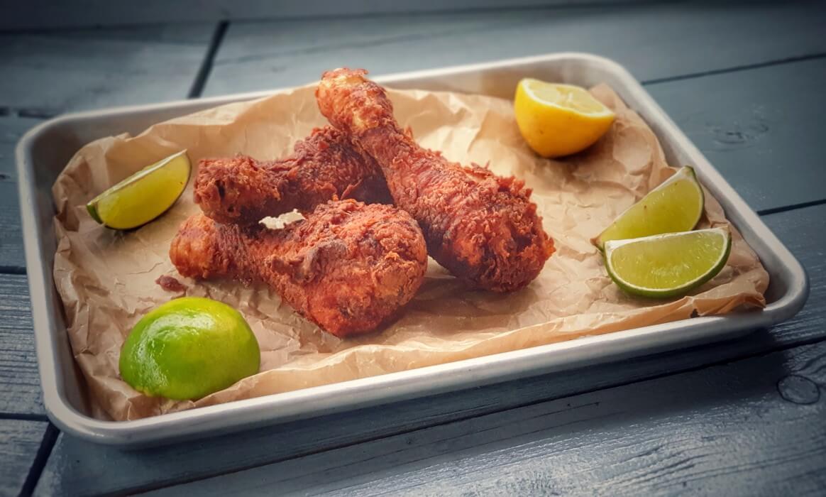 Frittierte Hähnchenschenkel