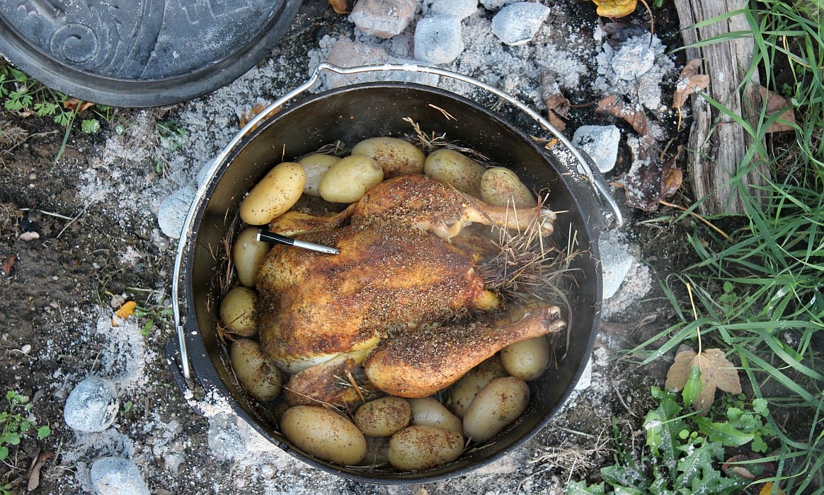 Heu-Hähnchen