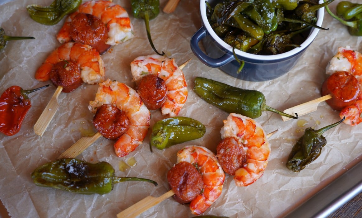 Chorizo Garnelen Tapas