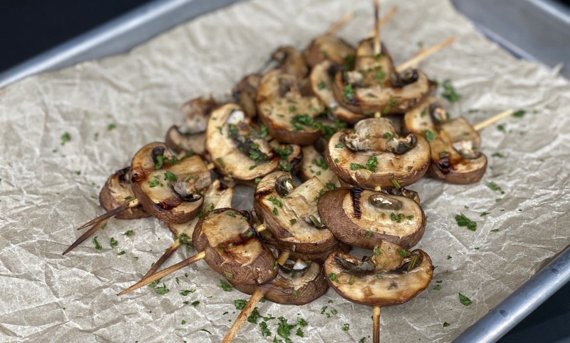 Champignon-Spieße