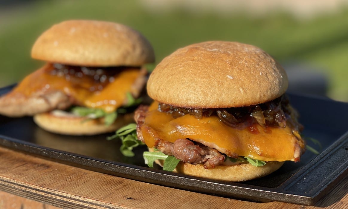 Kachelfleisch-Burger