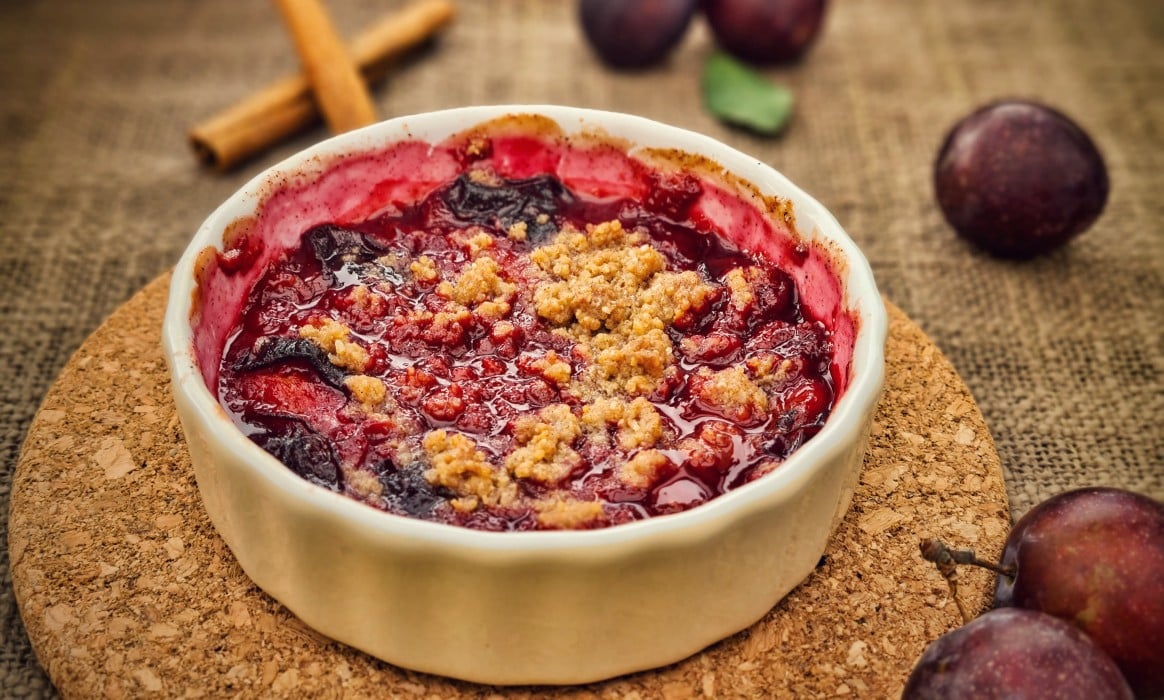 Zwetschgen-Crumble