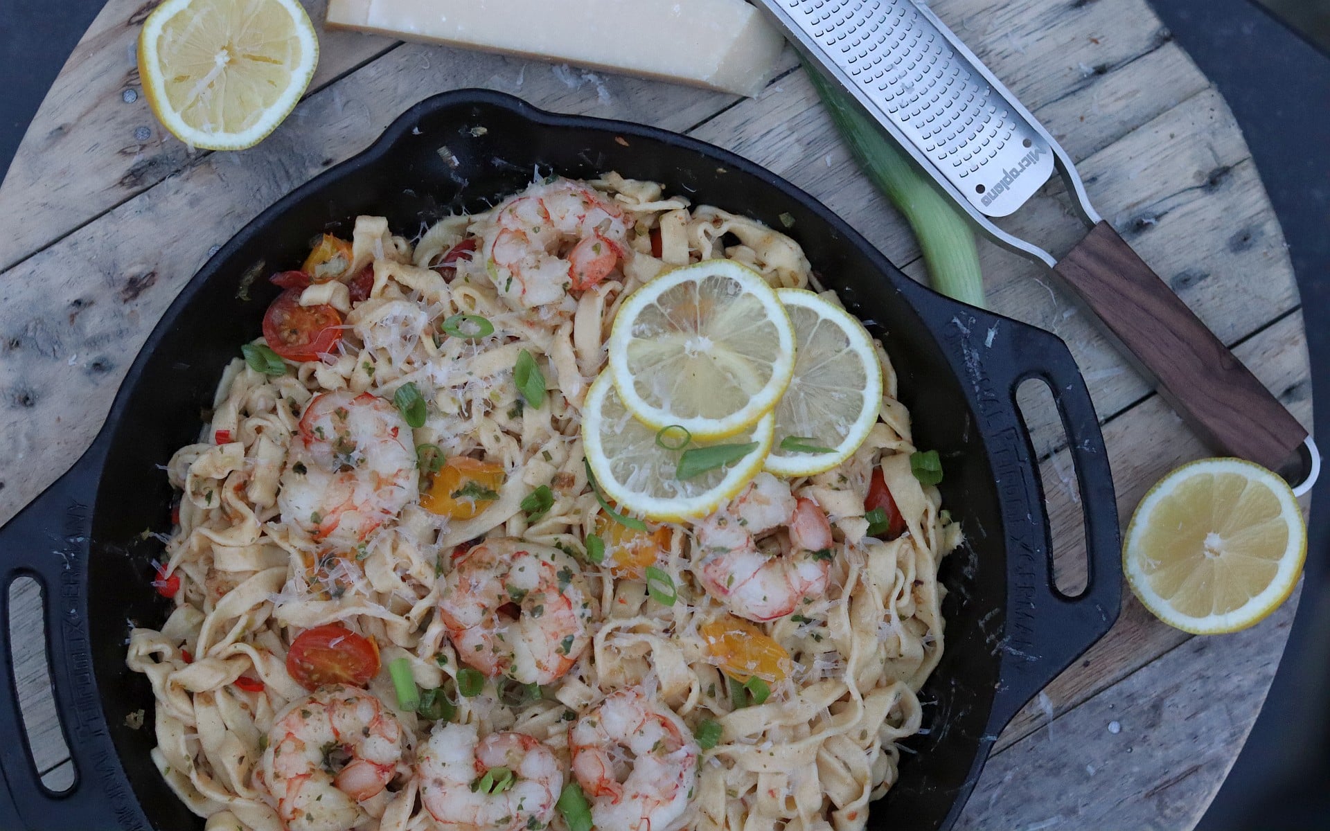 Pasta mit Garnelen