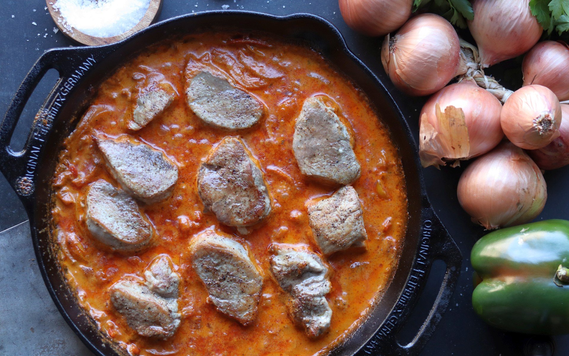 Paprika-Sahne-Schweinefilet