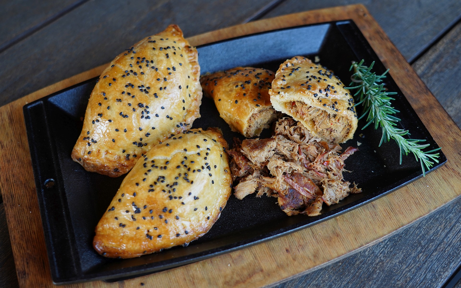 Pulled Pork Teigtaschen