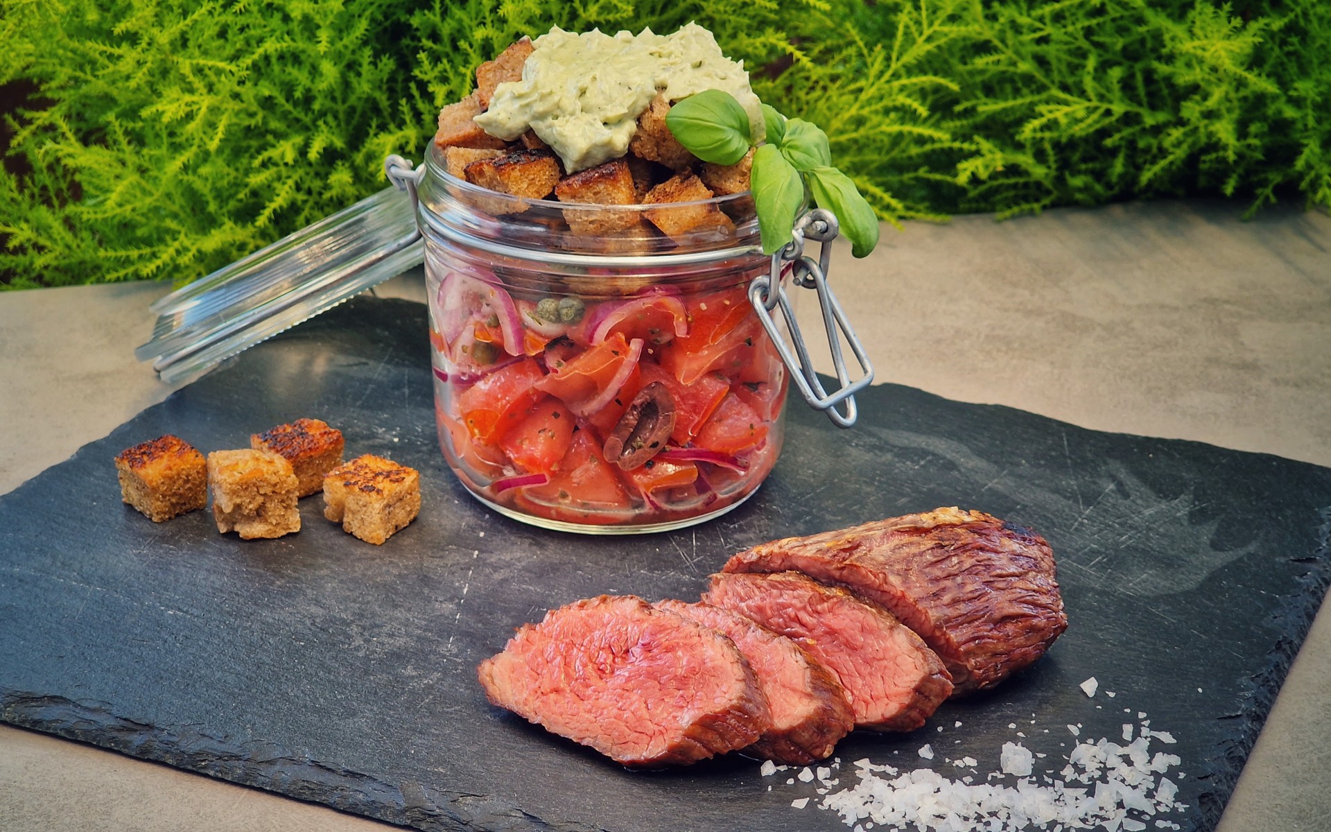 Teres Major mit Brotsalat
