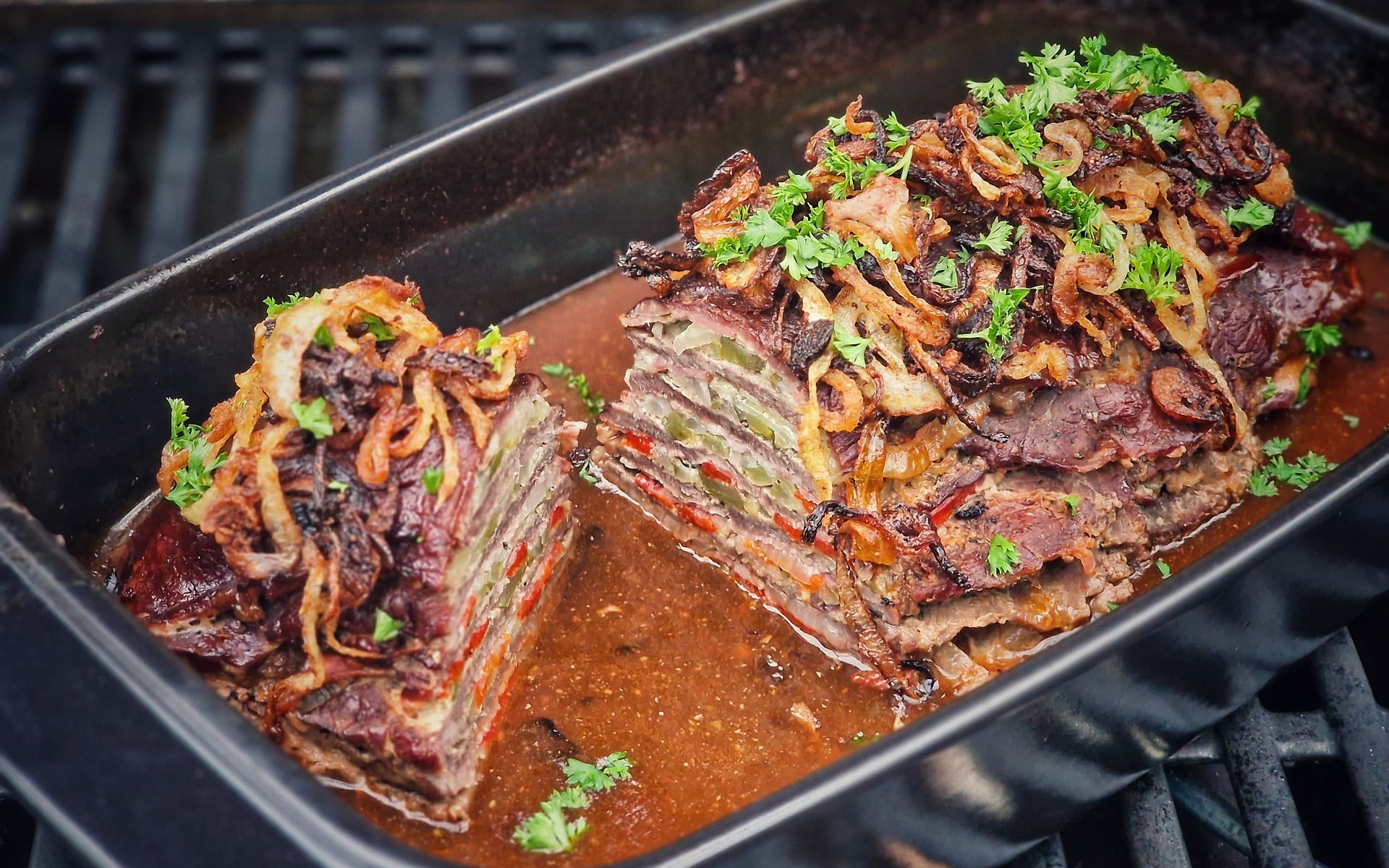 Rouladen-Schichtbraten