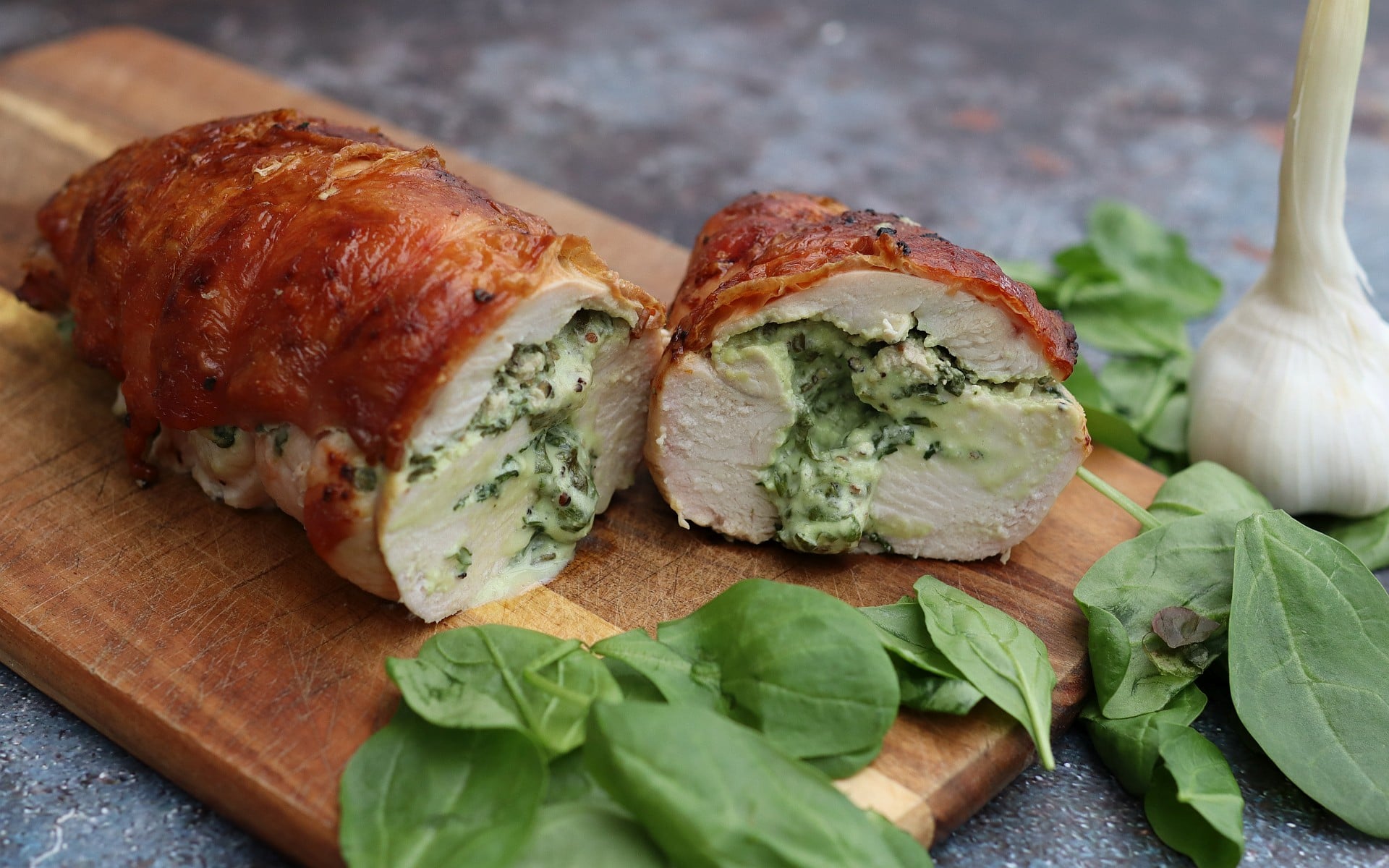 Gefüllte Putenbrust mit Frischkäse