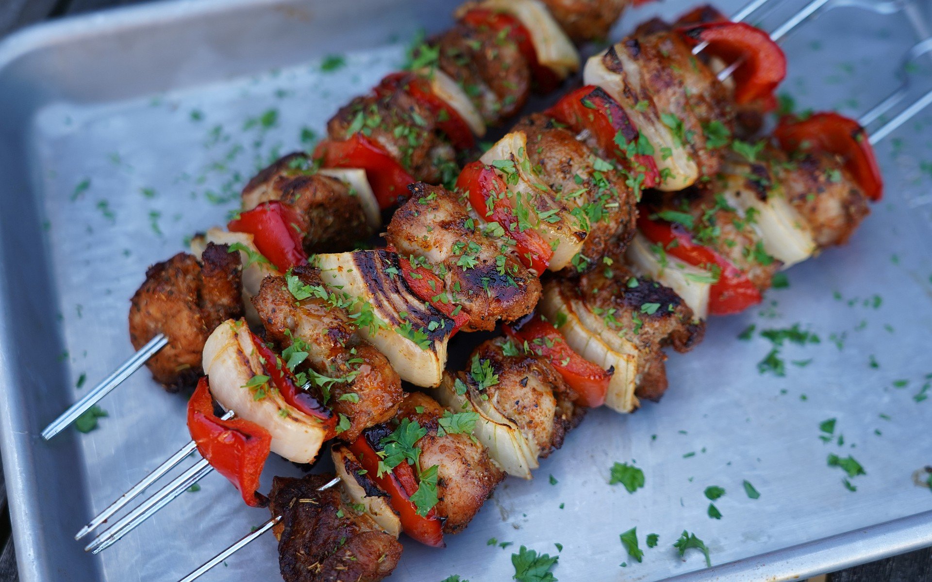 Kachelfleisch-Spieße