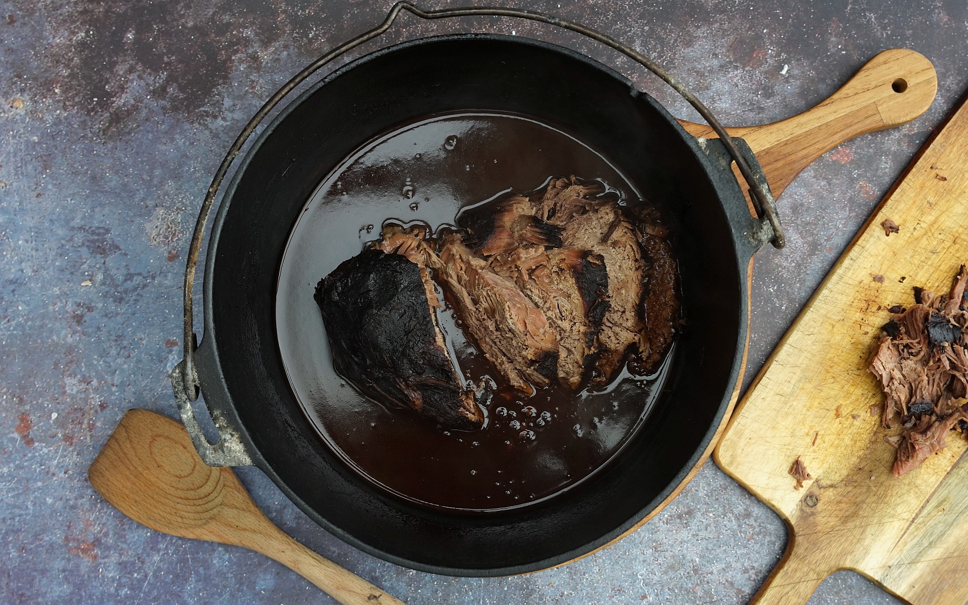 Burgunderbraten aus dem Dutch Oven