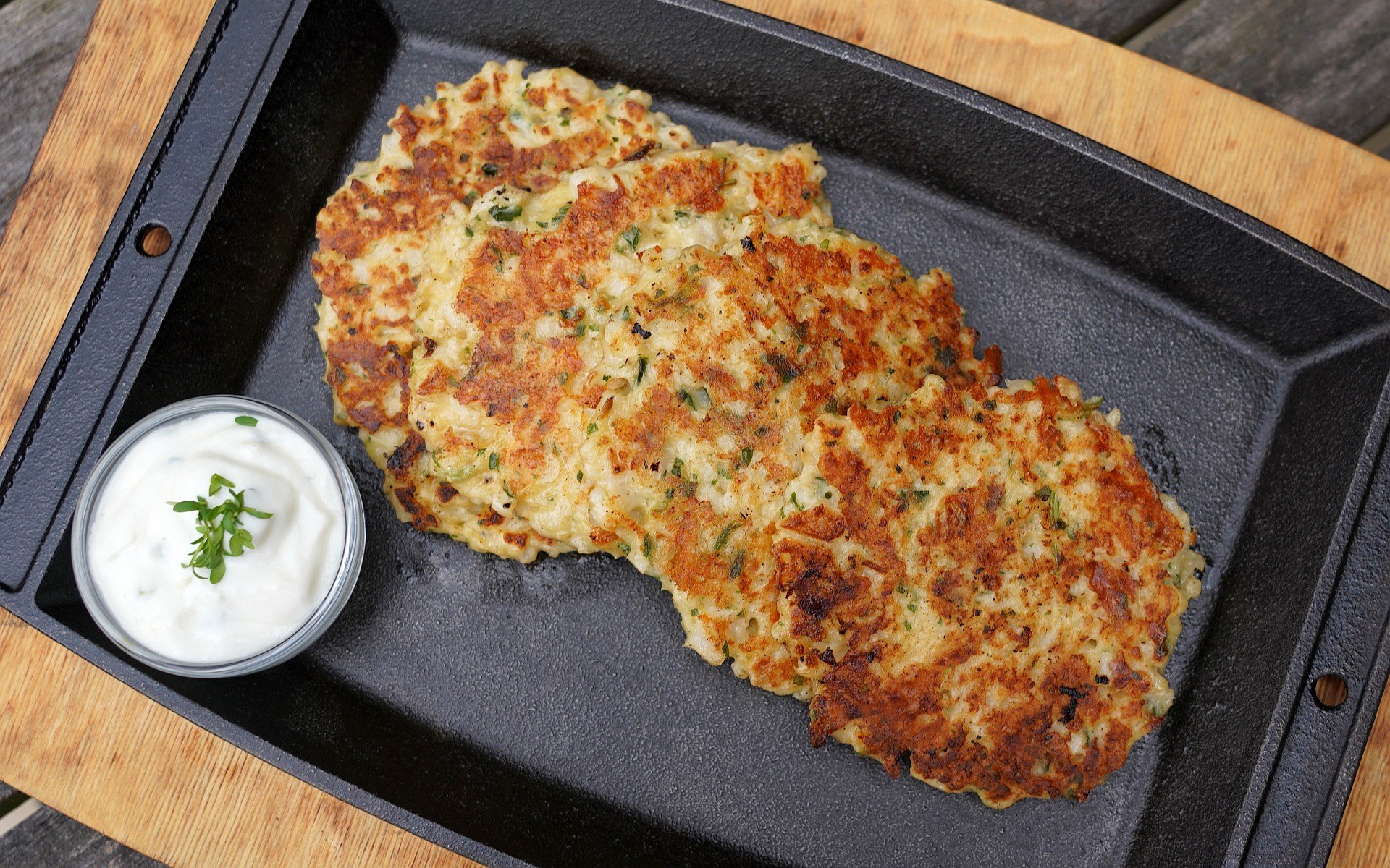 Gemüsepuffer mit Blumenkohl