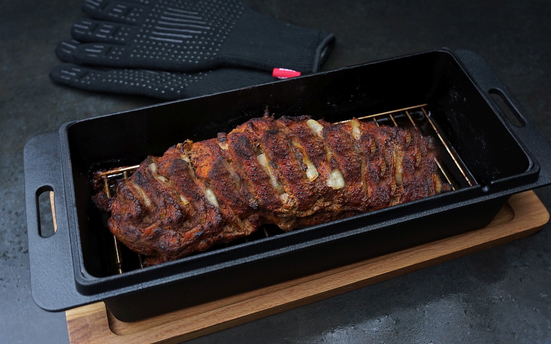 Räuberbraten mit Zwiebeln
