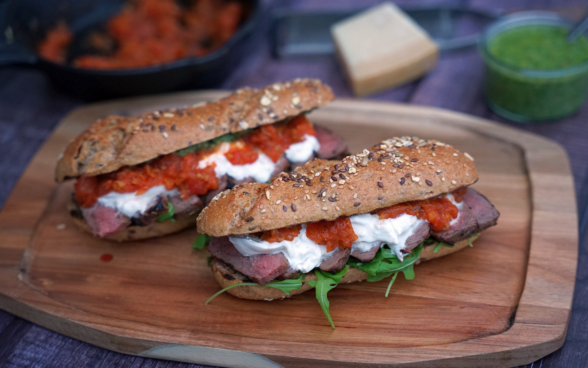 Steak-Sandwich