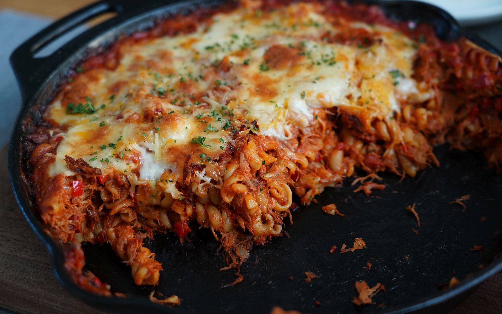 Pulled Pork Nudelauflauf