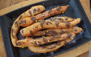 Frittierte Pizzastreifen