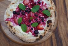 Käsekuchen-Pizza