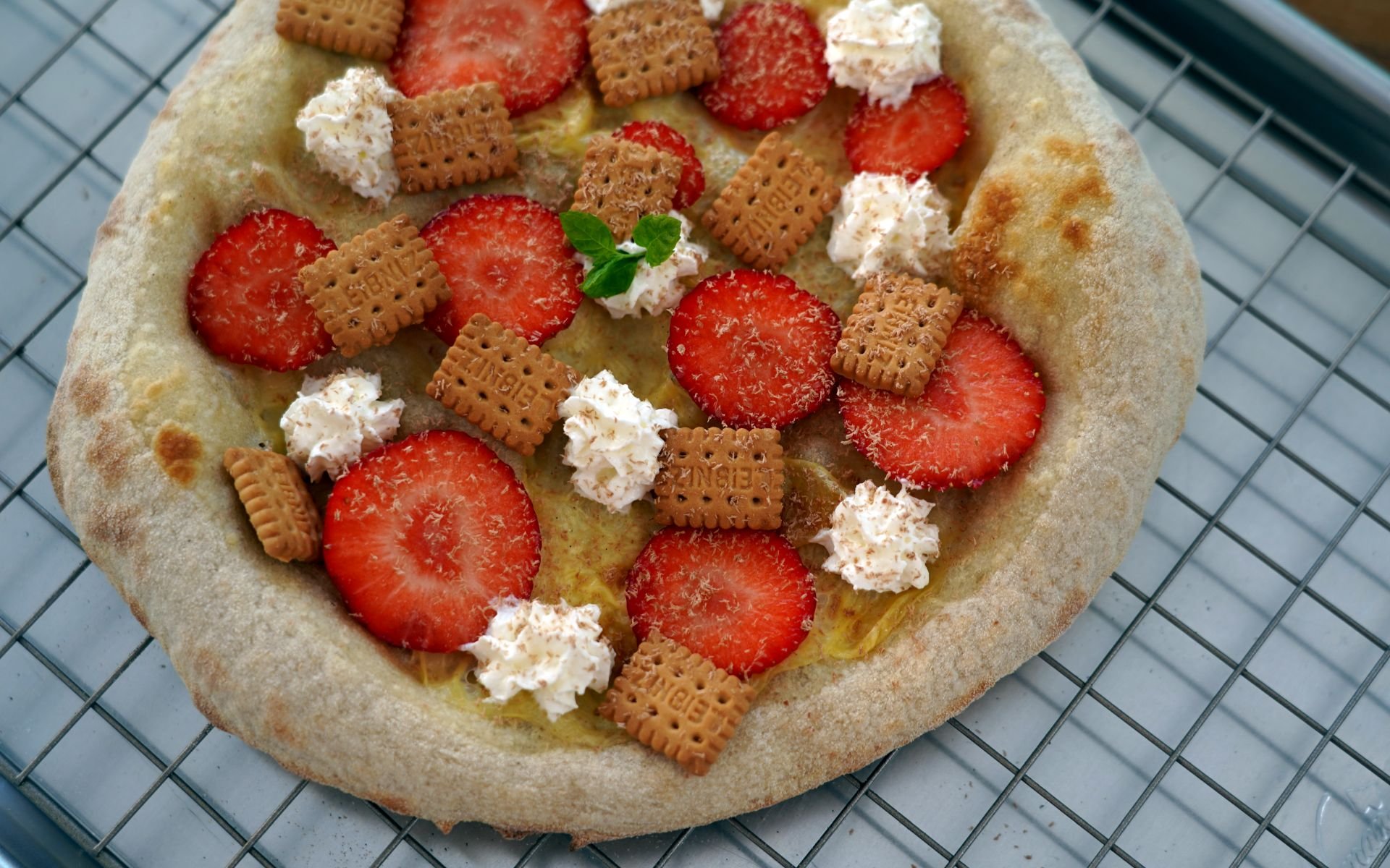 Erdbeer-Pizza