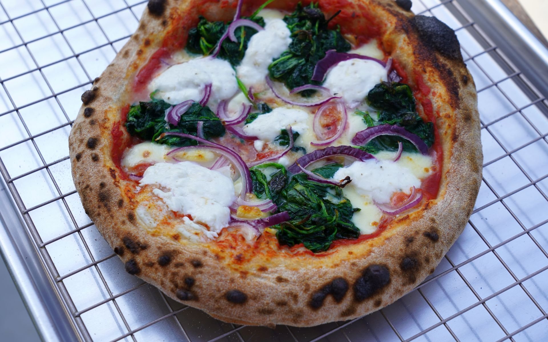 Spinatpizza