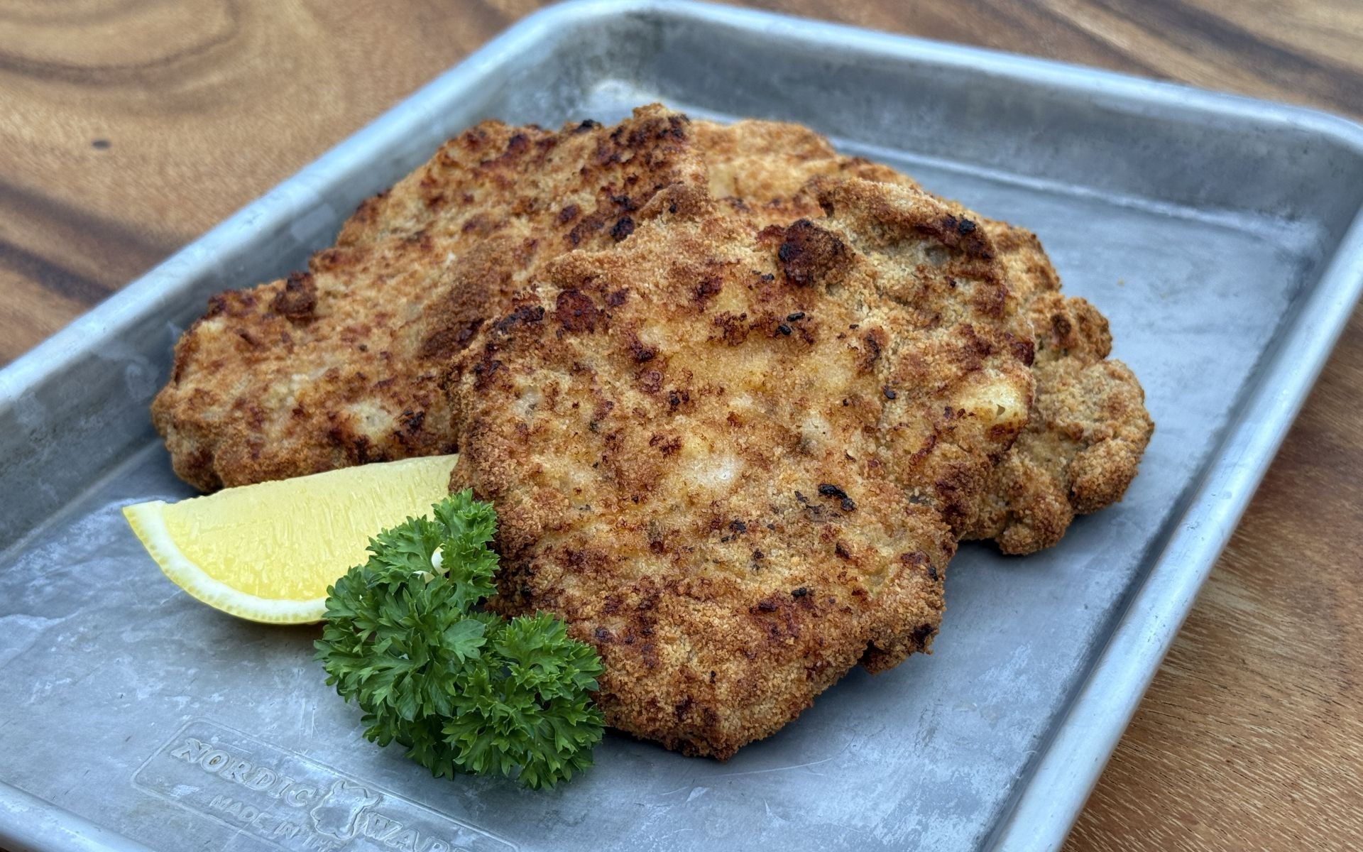 Schnitzel aus der Heißluftfritteuse