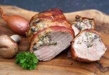 Gefülltes Schweinefilet aus dem Air Fryer