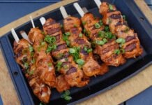 Asiatische Hähnchenspieße
