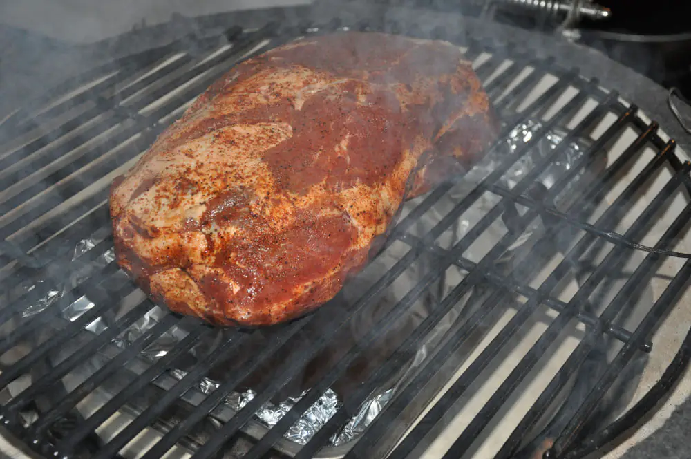 Duroc-Nacken im Rauch Duroc-Nacken im Rauch