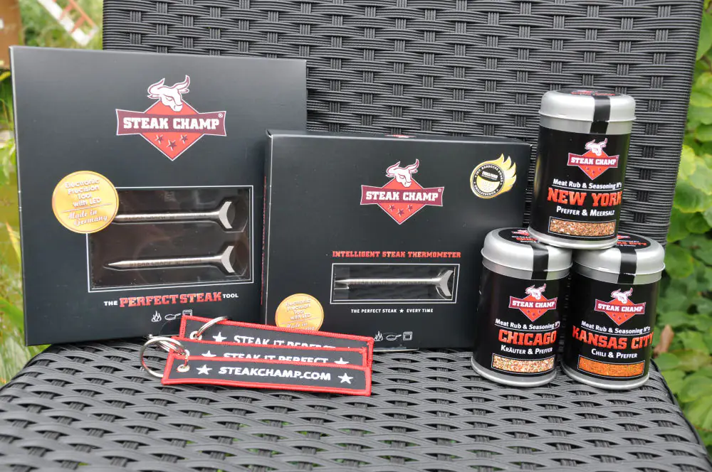 Steakchamp-Gewinnspiel: Gewinne bis zum 31.07. tolle Steakchamp-Preise